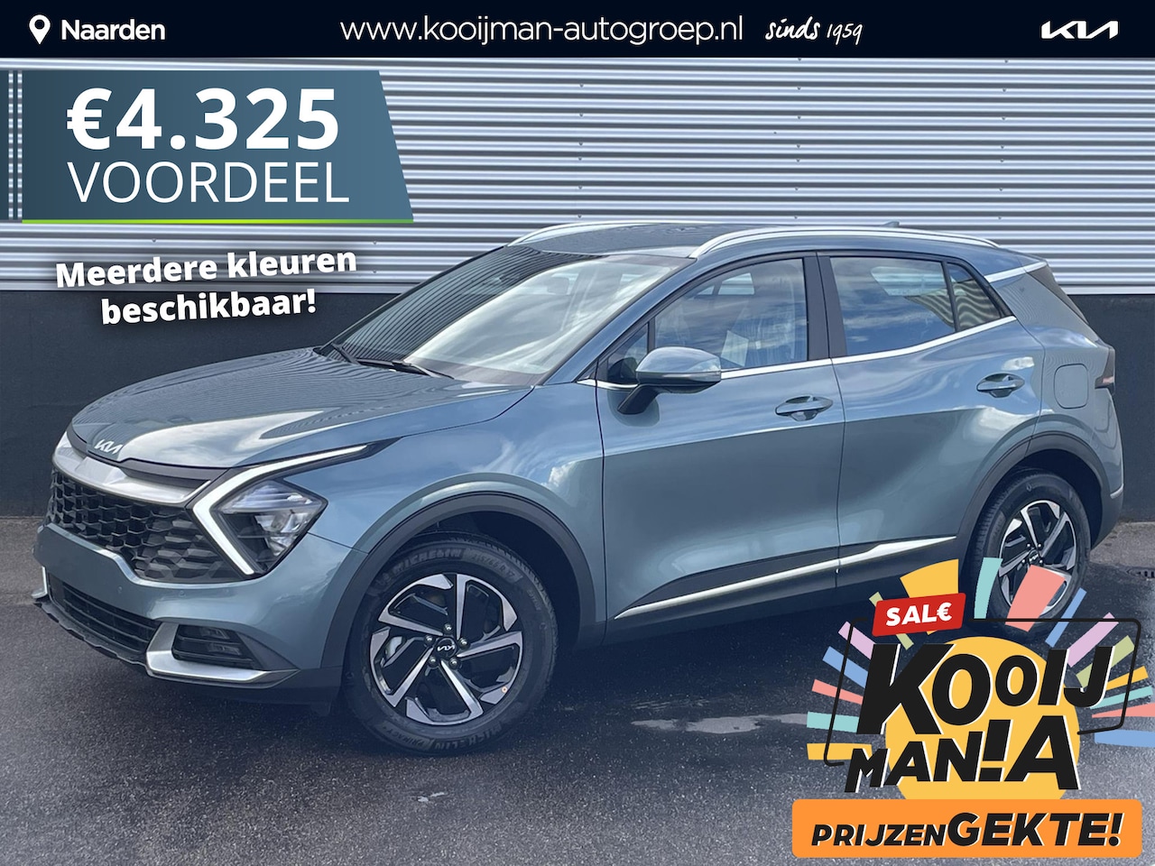 Kia Sportage - 1.6 T-GDi Hybrid DynamicLine KORTING! Ruim €4300 Voordeel, Nieuw uit voorraad leverbaar! M - AutoWereld.nl