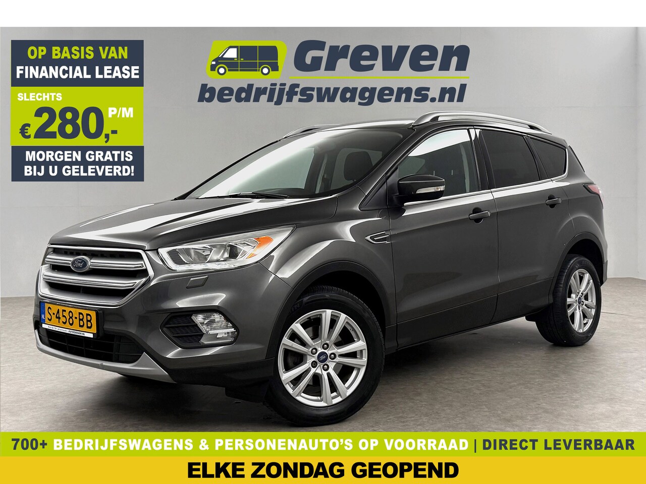 Ford Kuga - 1.5 EcoBoost ST Line LED Clima Cruise Carplay Navigatie PDC 17"LMV - AutoWereld.nl