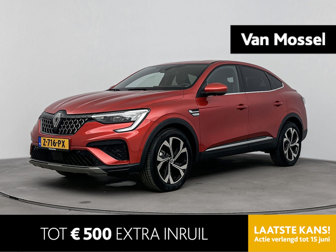 Renault Arkana - 1.6 E-Tech hybrid Techno 145PK | Automaat | Navigatie | Adaptieve Cruise Control | Nieuwe - AutoWereld.nl