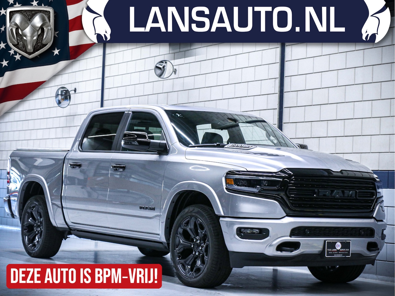Dodge Ram 1500 - Limited Night Edition | Luchtvering | Head-Up Display - AutoWereld.nl