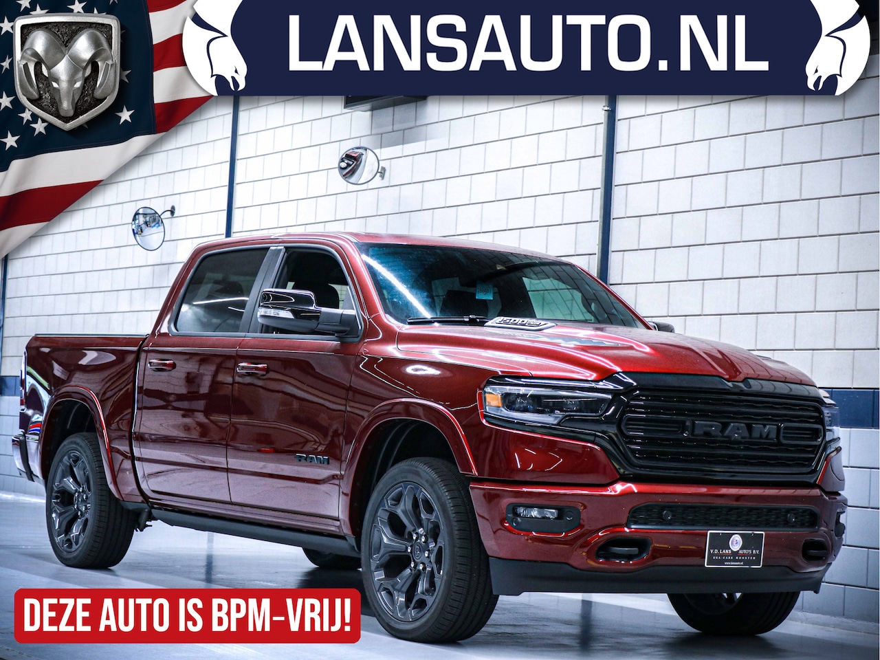 Dodge Ram 1500 - Crew Cab Limited Night Edition 12" | Luchtvering | Head-up - AutoWereld.nl