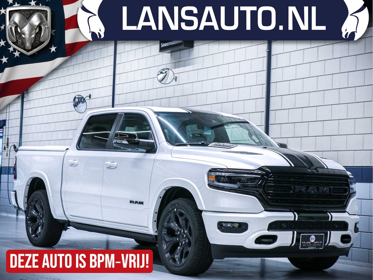 Dodge Ram 1500 - Crew Cab Limited Night Edition | 12" display | Luchtvering | Head-up | Multi Tailgate - AutoWereld.nl