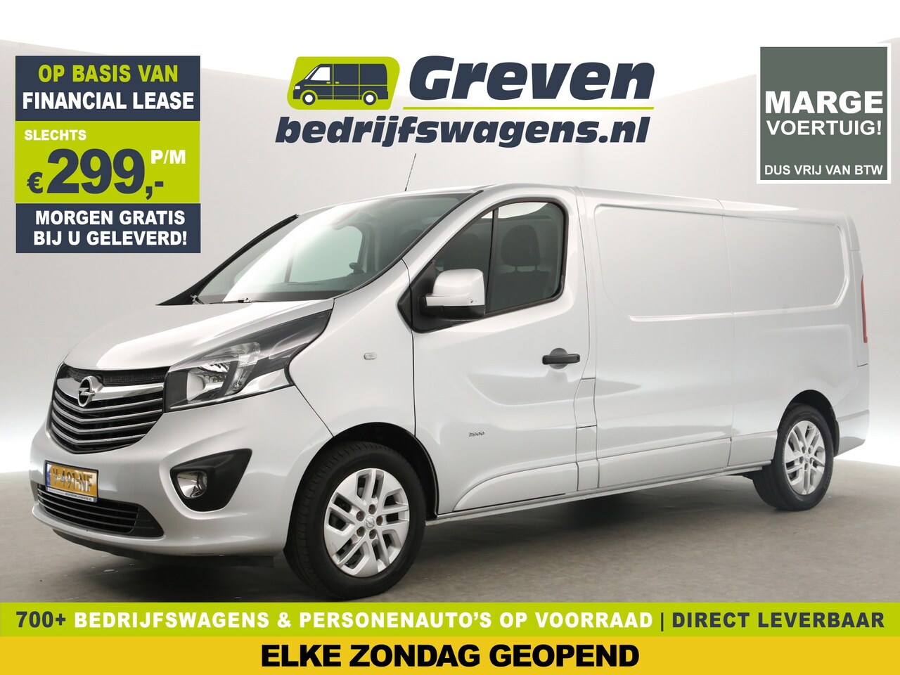 Opel Vivaro - 1.6 CDTI L2H1 Marge Airco Cruise Camera Navi LED 3 Persoons 17"LMV PDC Trekhaak - AutoWereld.nl