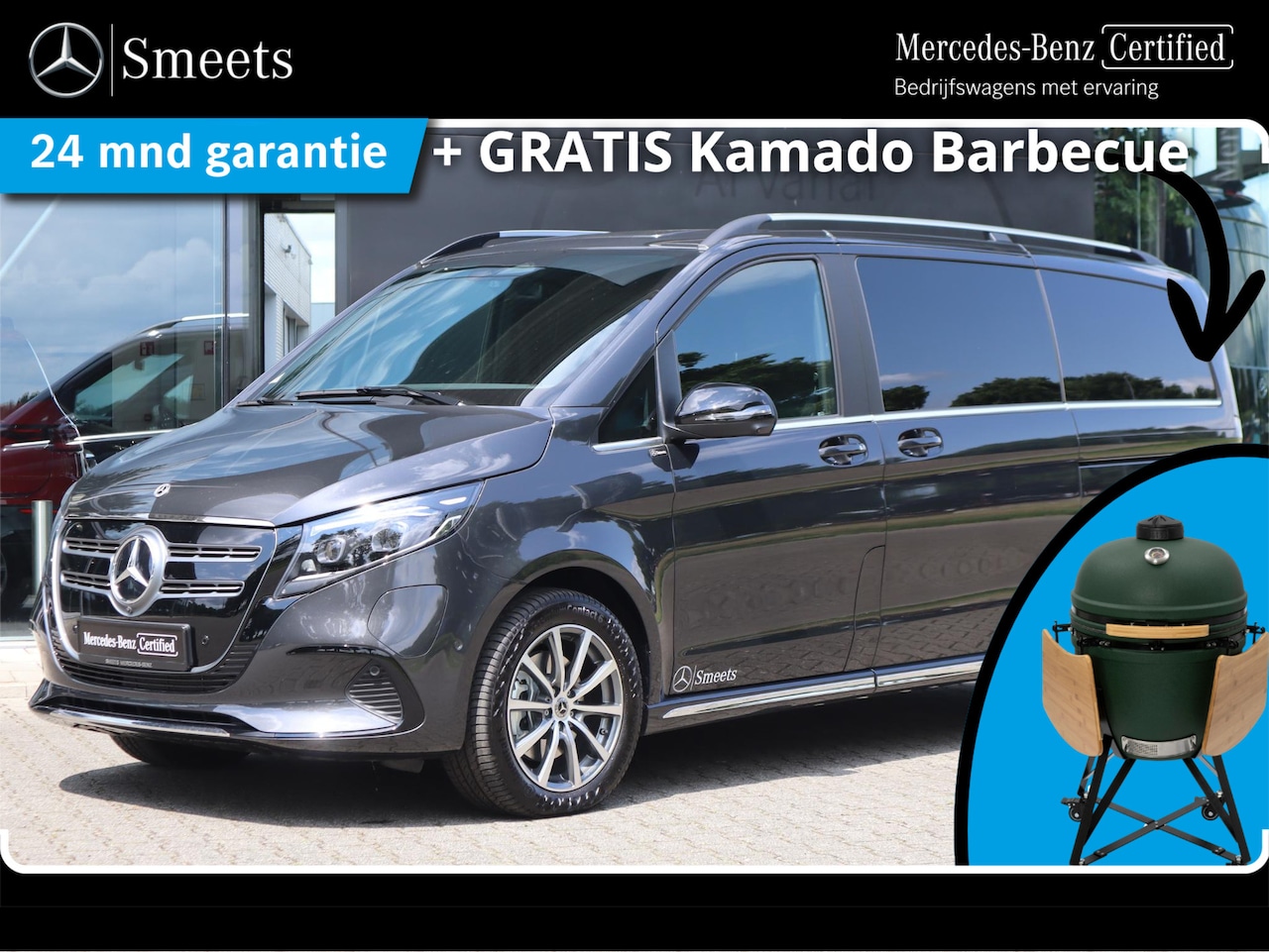Mercedes-Benz EQV - 300 L2 AVANT. 8 pers. (365km WLTP) - AutoWereld.nl