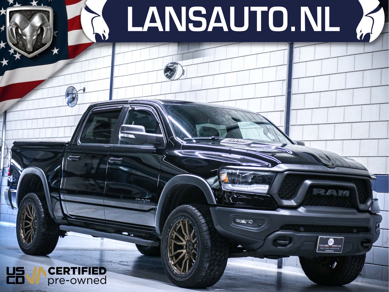 Dodge Ram 1500 - Rebel Night | Luchtvering + MWK | 5.7L Hemi V8 Automaat 4x4 1e Eigenaar - AutoWereld.nl