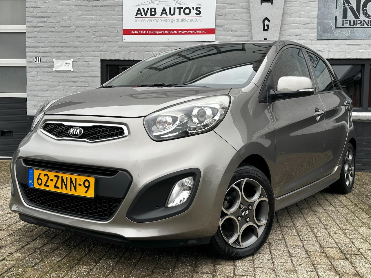 Kia Picanto - 1.0 CVVT Design Edition Airco Leder PDC USB AUX - AutoWereld.nl