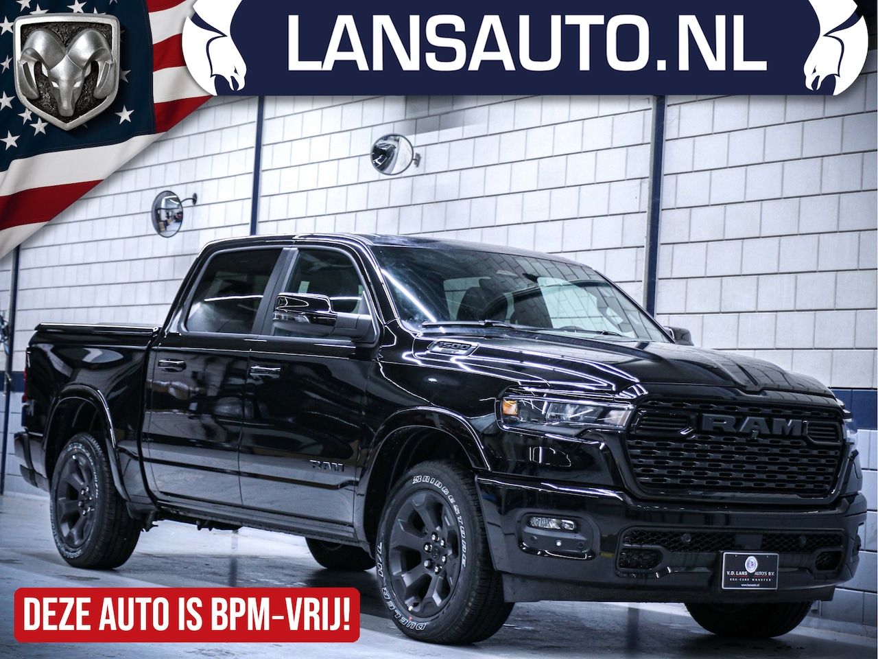 Dodge Ram 1500 - Big Horn Night 3.0L l6 420pk 4x4 Crew Cab | BPM-vrij leverbaar - AutoWereld.nl