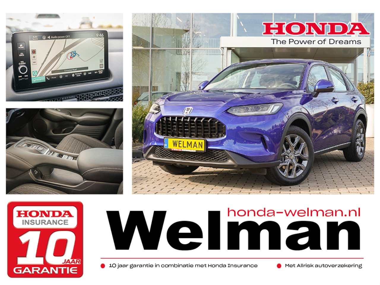 Honda ZR-V - 2.0i e:HEV ELEGANCE - AKTIE - NIEUW - FULL HYBRID - AUTOMAAT - AutoWereld.nl