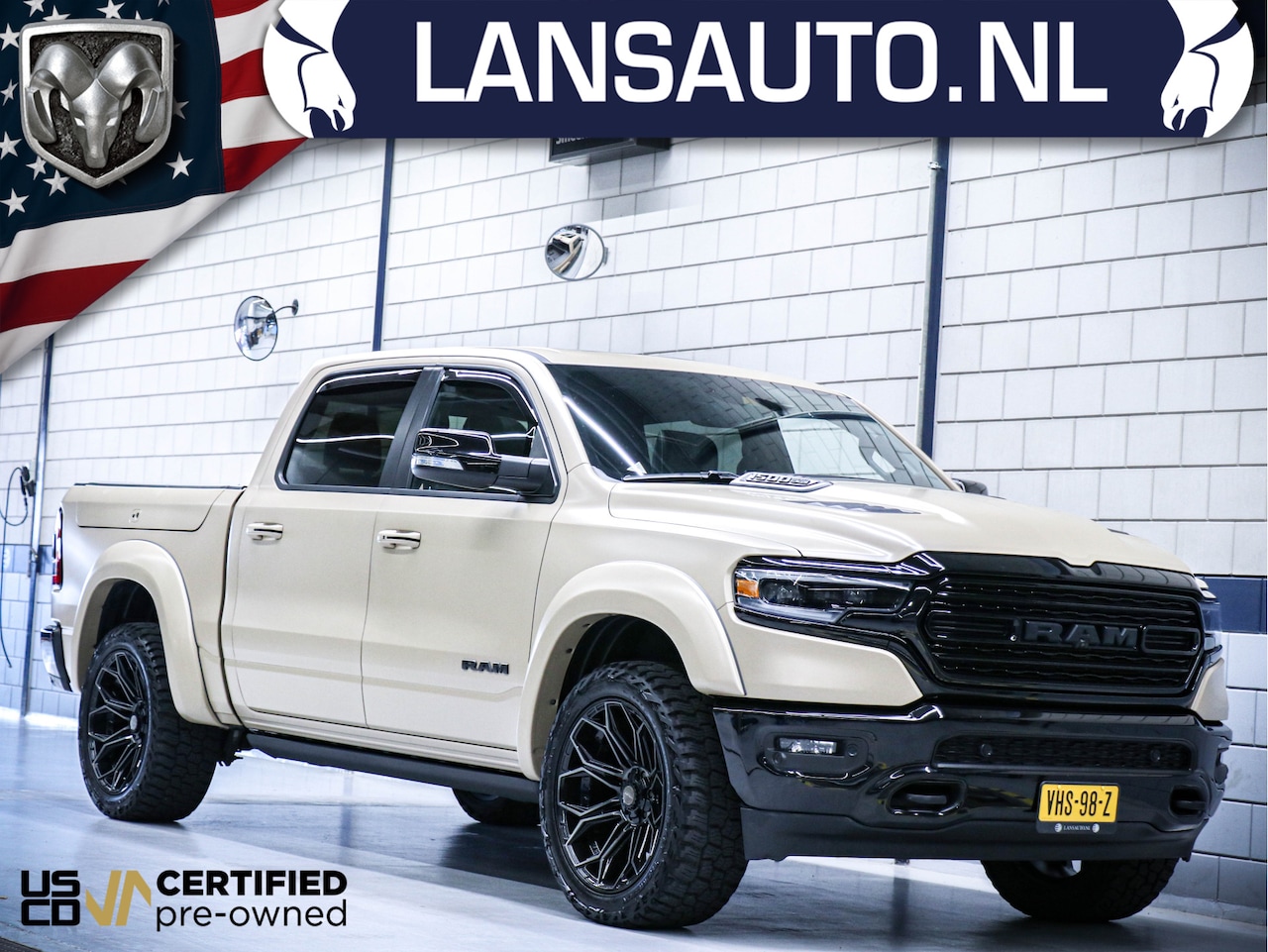 Dodge Ram 1500 - Limited Night Desert Storm | 5.7L HEMI V8 4x4 Crew Cab - AutoWereld.nl