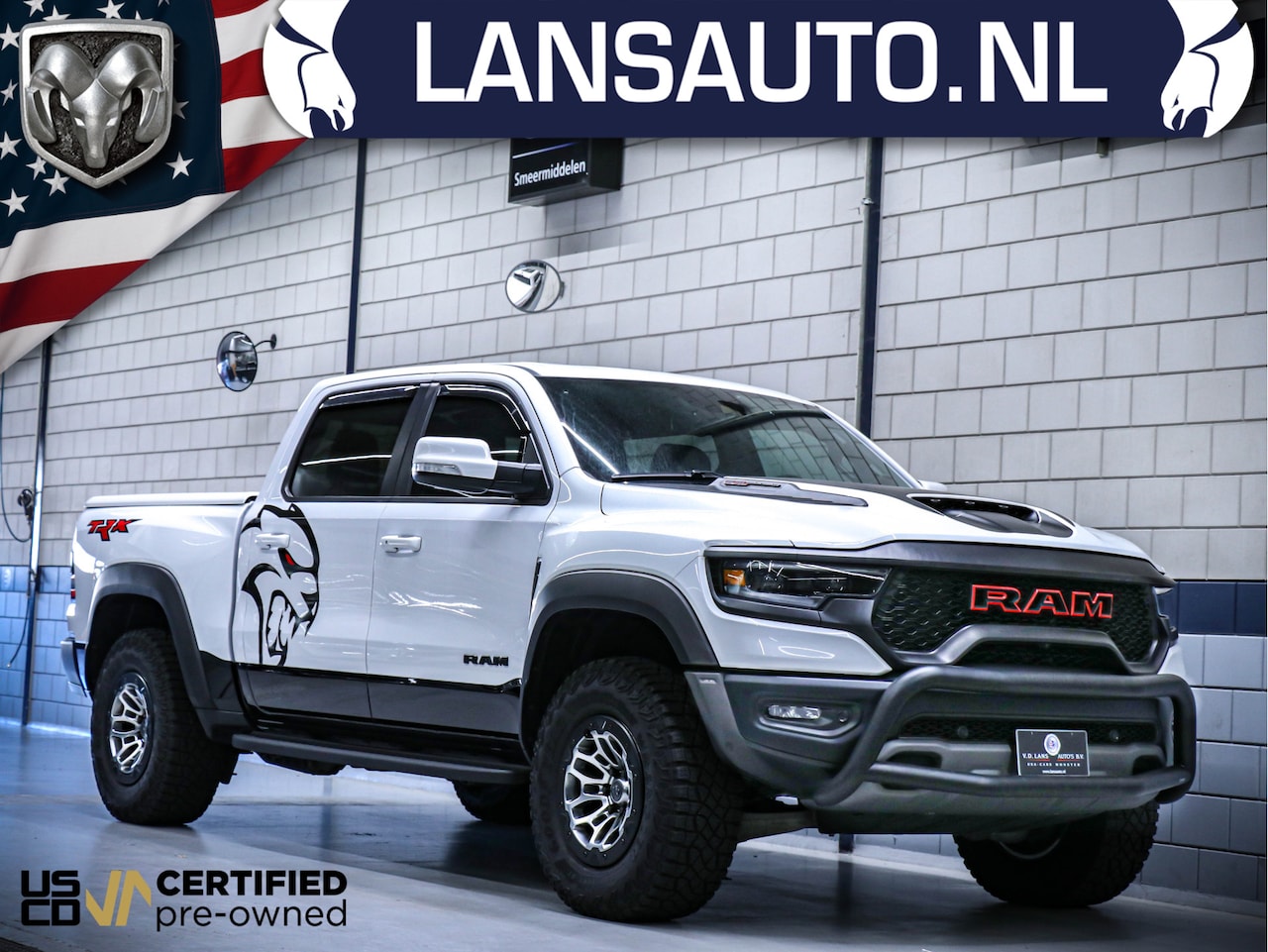 Dodge Ram 1500 - TRX | 6.2L V8 Supercharged | 4x4 Crew Cab | Carbon | Panorama - AutoWereld.nl