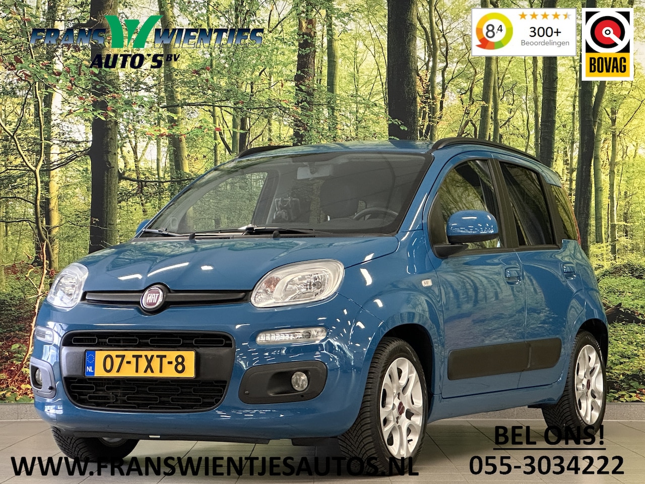 Fiat Panda - 0.9 TwinAir Lounge | Airconditioning | Lichtmetaal 15'' | Blue&Me | TomTom Navigatie | Iso - AutoWereld.nl