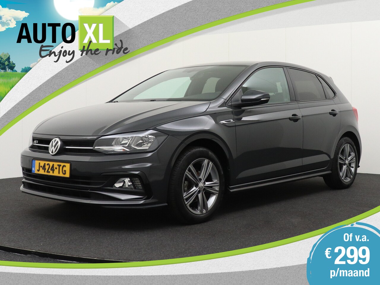 Volkswagen Polo - 1.0 TSI 96 PK R-Line Sportstoelen Trekhaak Climate Adapt. Cruise  1 - AutoWereld.nl