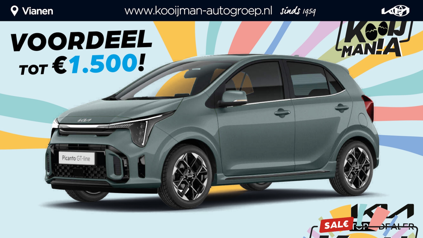 Kia Picanto - 1.0 DPI DynamicLine Ruim €1.500,- Voordeel! Meerdere kleuren uit voorraad leverbaar! - AutoWereld.nl