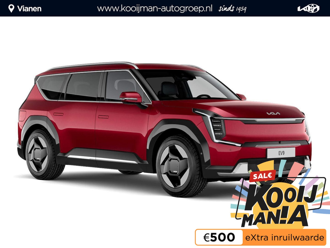 Kia EV9 - Air 99.8 kWh ACTIE! Kooijman 65 Jaar Jubileum: 3000.- inruilvoordeel op de EV9 AIR - AutoWereld.nl