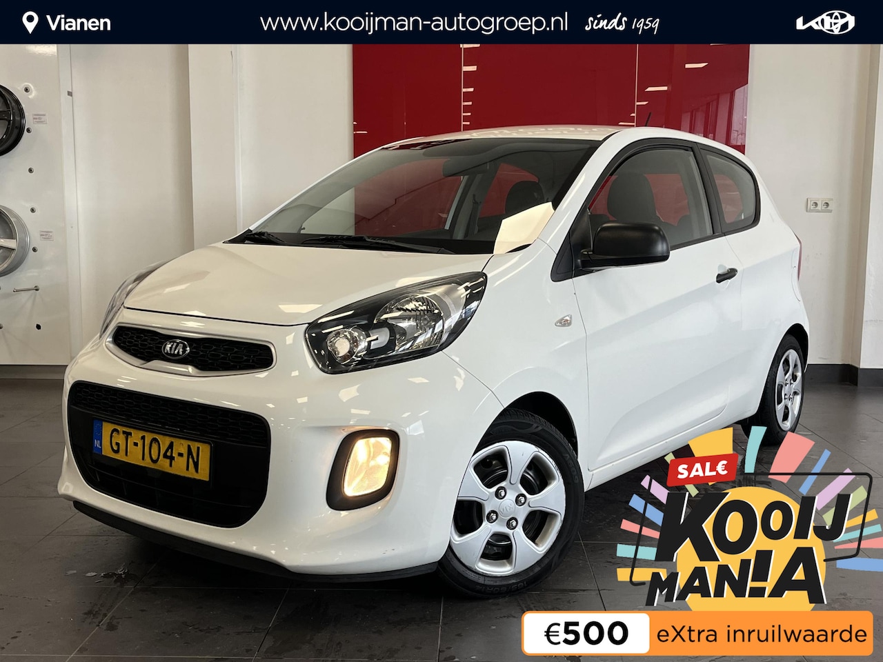 Kia Picanto - 1.0 CVVT EconomyLine 1.0 CVVT EconomyLine , Centrale deurvergrendeling , Start/Stop systeem ,Stoffen bekleding, - AutoWereld.nl