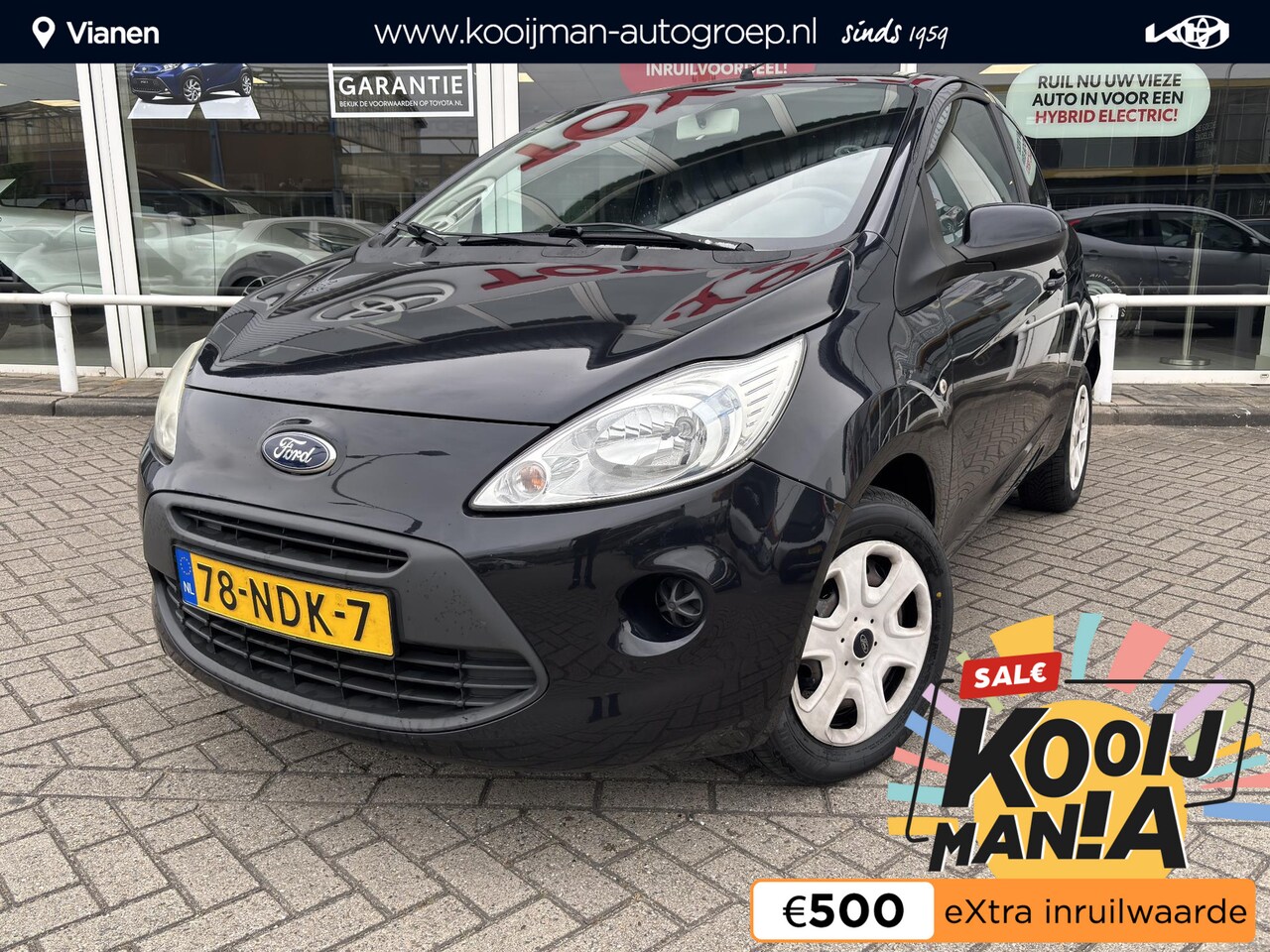 Ford Ka - 1.2 Cool&Sound SLECHTS 98.555KM, Inclusief nieuwe apk, leuke auto - AutoWereld.nl
