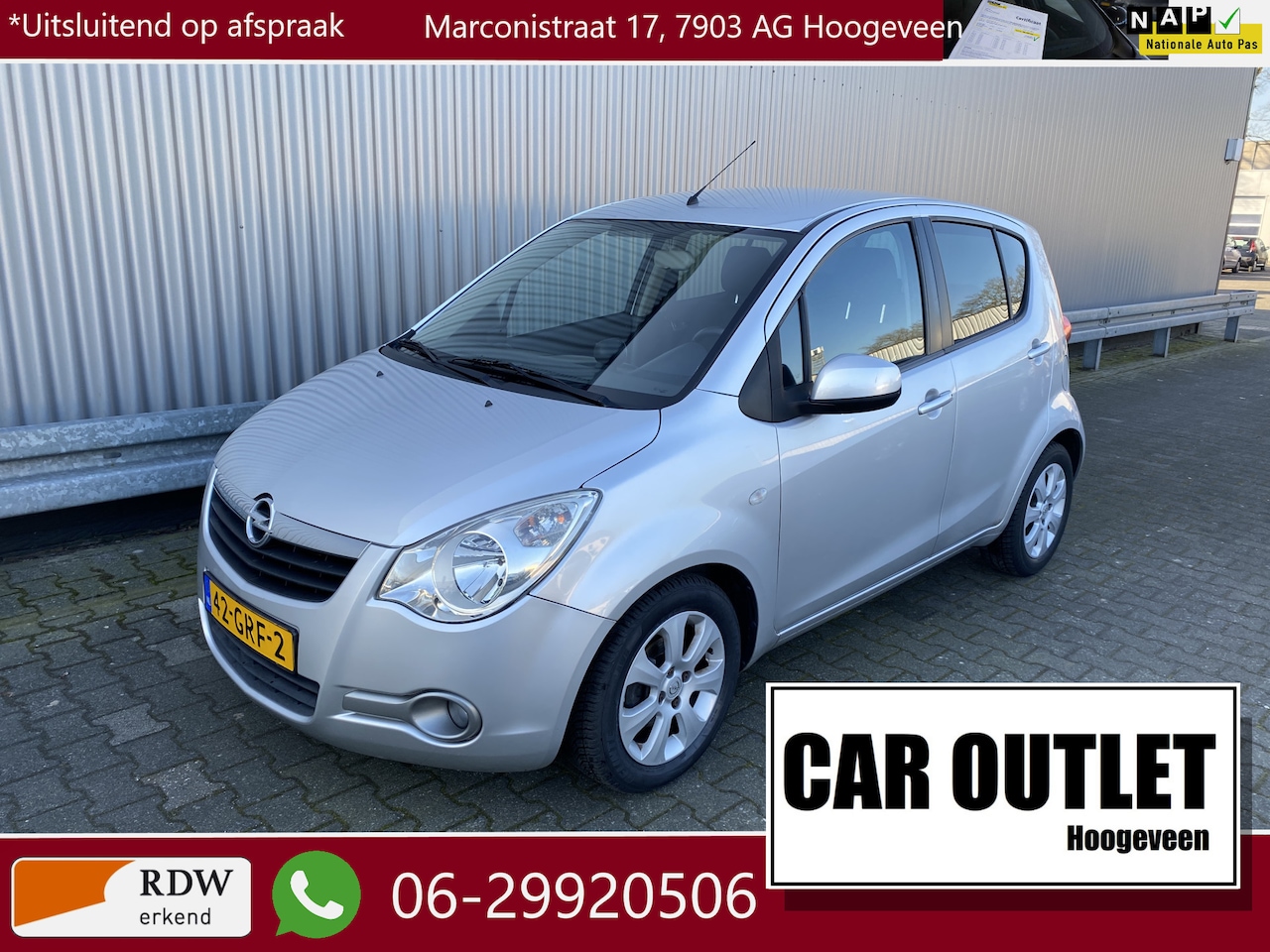 Opel Agila - 1.2 Enjoy 2e Eignr, A/C, LM, z.g.a.n. APK – Inruil Mogelijk – - AutoWereld.nl