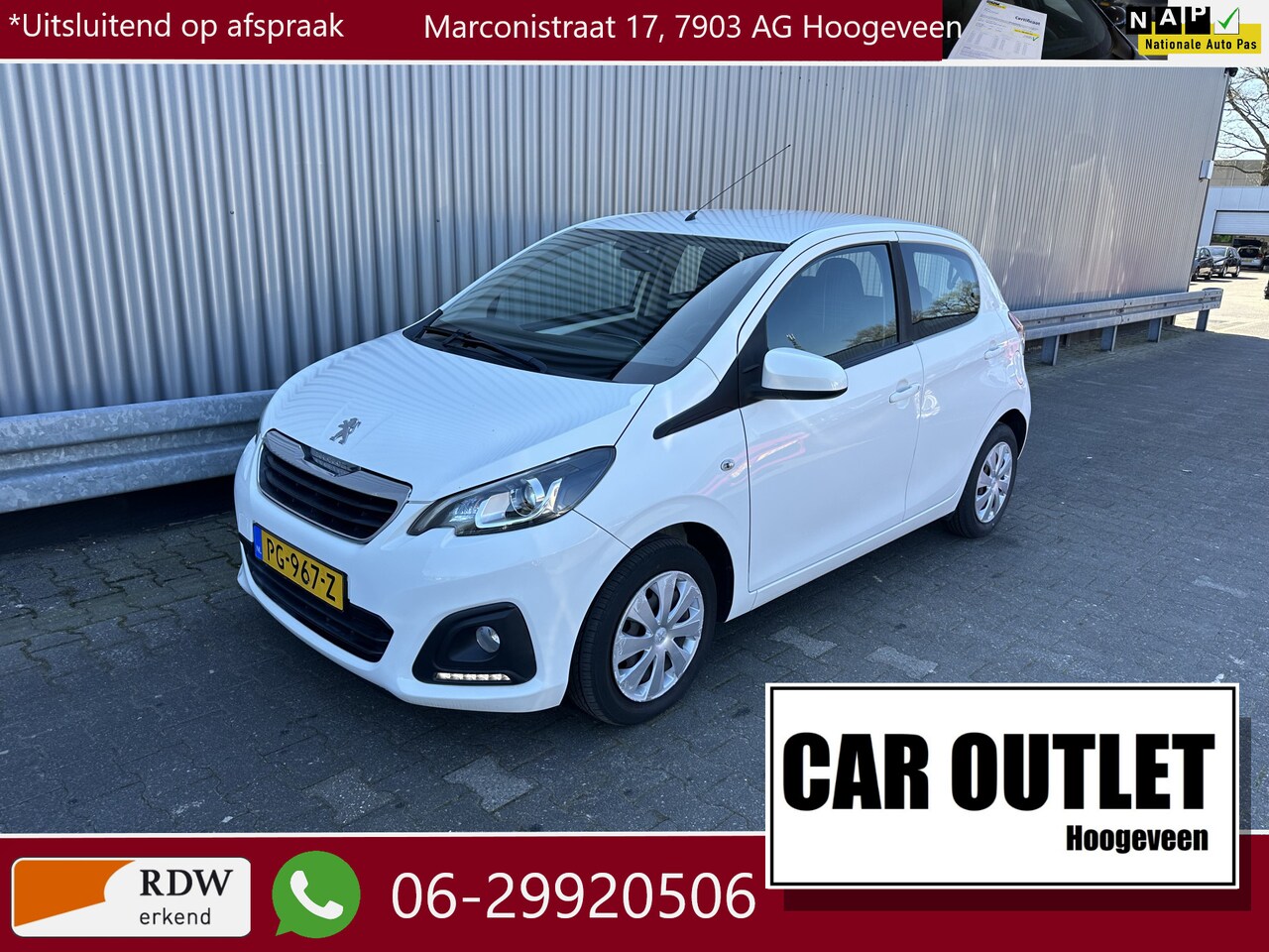 Peugeot 108 - 1.0 e-VTi Active Airco 133Dkm BT Nw APK --Inruil Mogelijk-- - AutoWereld.nl