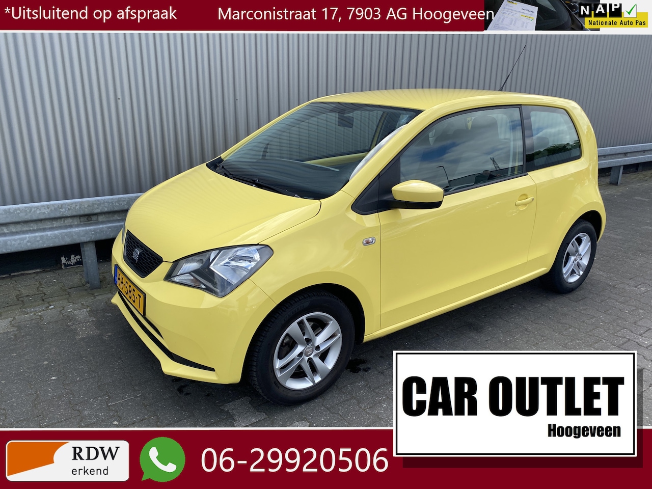 Seat Mii - 1.0 Style Sport met Airconditioning – Inruil Mogelijk – - AutoWereld.nl