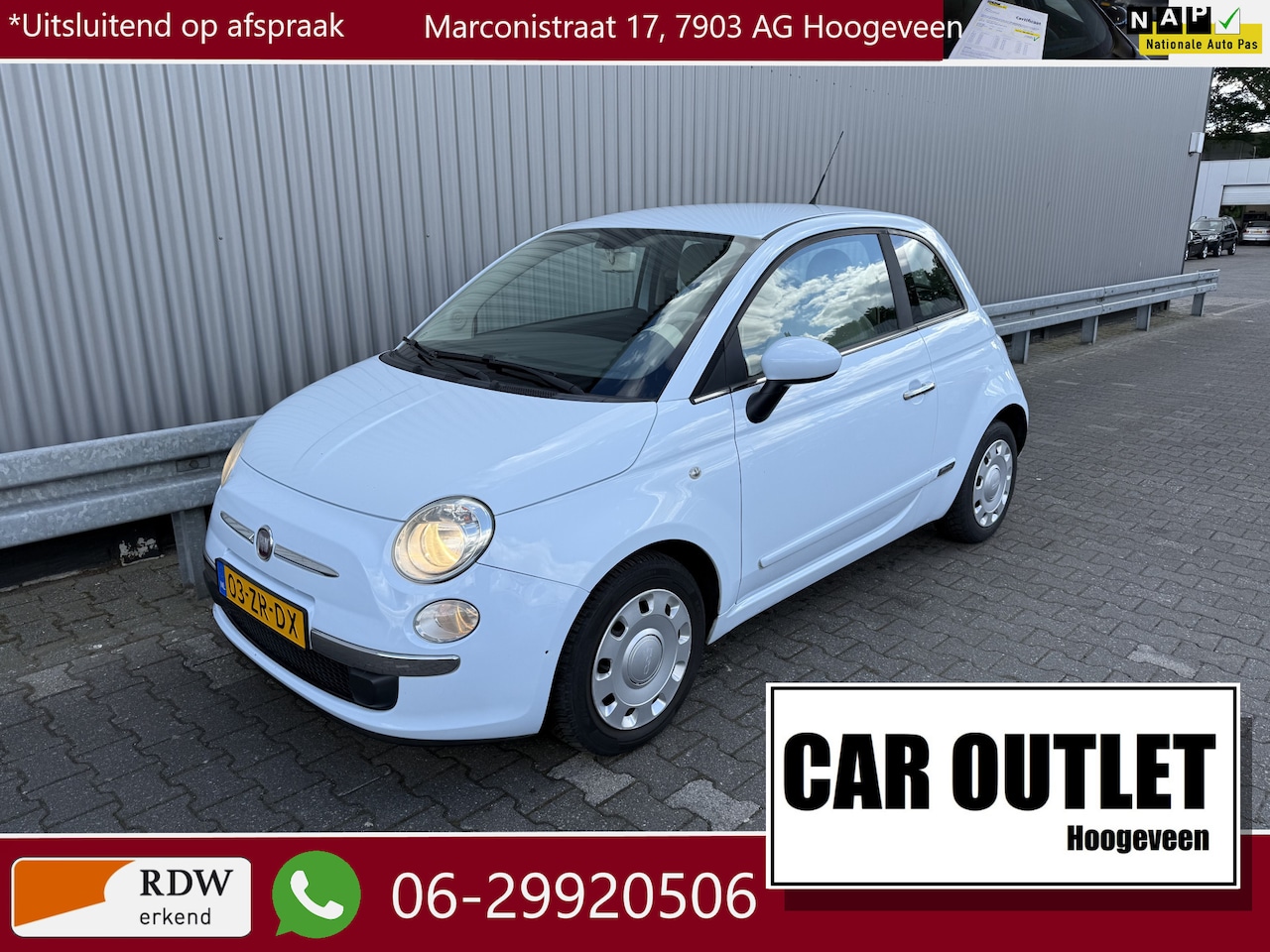Fiat 500 - 1.2 Pop met Airconditioning en Nieuwe APK! – Inruil Mogelijk – - AutoWereld.nl