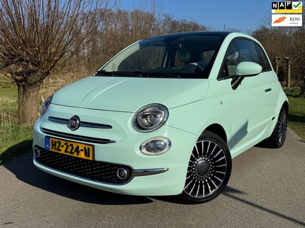 Fiat 500 - 0.9 TwinAir Turbo Lounge / Airco / Navigatie / Panoramadak / PDC / 16” LM-Velgen - AutoWereld.nl