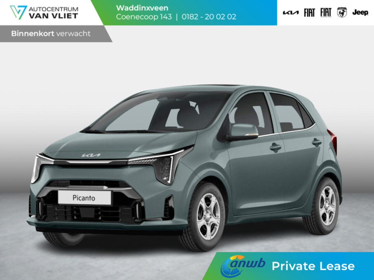 Kia Picanto - 1.0 DPI DynamicLine ANWB Private Lease v.a. € 269,- | Automaat | MY25 | Navi | Airco | Cru - AutoWereld.nl