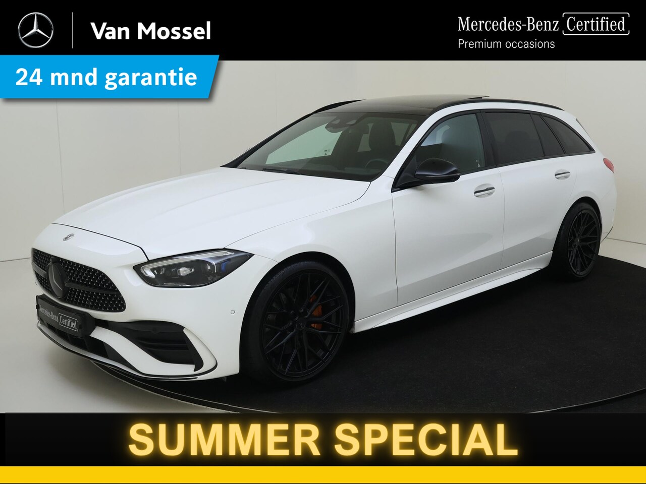 Mercedes-Benz C-klasse Estate - 200 Launch Edition AMG Line /Panoramadak /HUD /Memory /Rijassistentiepakket plus /19 Inch - AutoWereld.nl