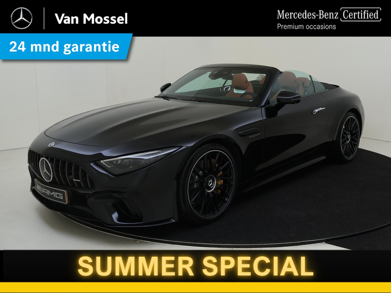 Mercedes-Benz SL-klasse Cabrio - 63 AMG 4MATIC+ Roadster Mercedes-Benz SL-klasse Roadster 63 4MATIC+ /Airscarf /Night pakke - AutoWereld.nl