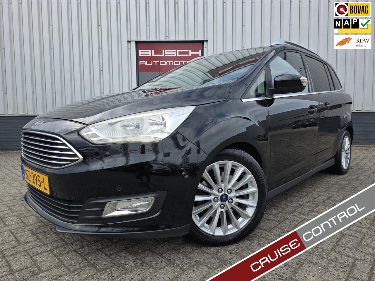 Ford Grand C-Max - 1.0 Titanium | VAN 1e EIGENAAR | TREKHAAK | - AutoWereld.nl