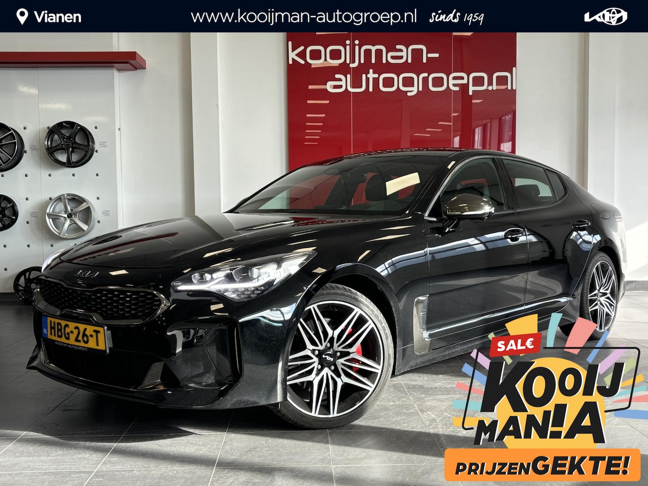Kia Stinger - 3.3 Twin Turbo V6 AWD GT PRO 3.3 Twin Turbo V6 AWD GT PRO 370PK, AWD, BREMBO, Sportuitlaat met kleppensysteem, 360' Gra - AutoWereld.nl