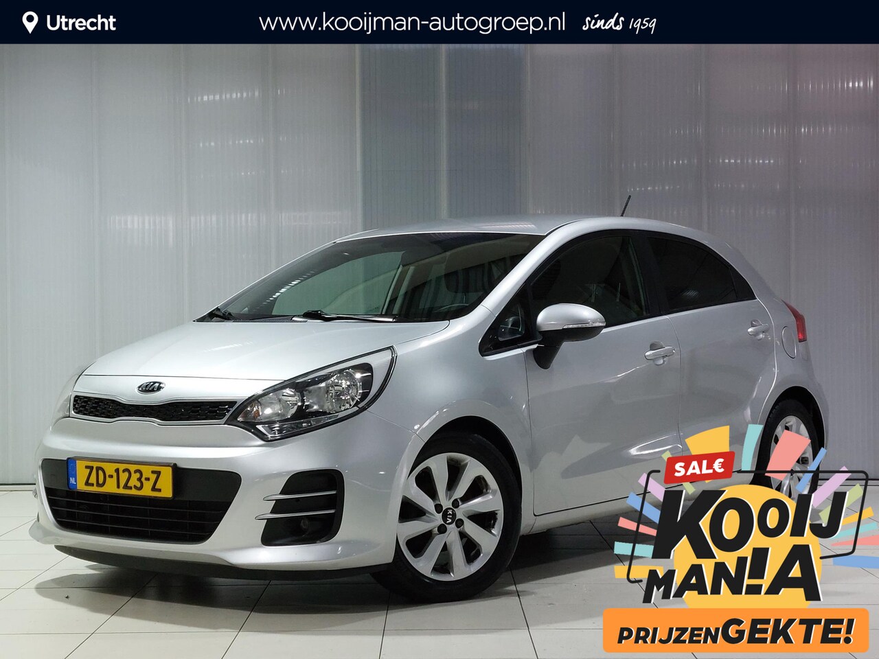 Kia Rio - 1.2 CVVT DynamicLine LM velgen , stoelverwarming, dealer auto ! - AutoWereld.nl