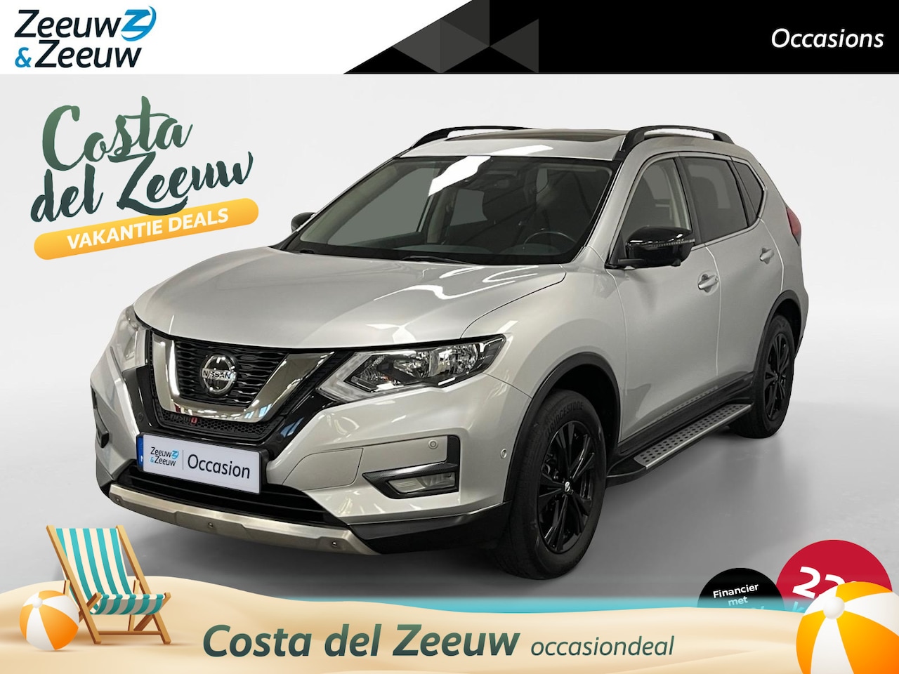 Nissan X-Trail - 1.3 DIG-T N-Tec AUTOMAAT NAVI SCHUIFKANTELDAK 360CAMERA  BLACK EDTION NTEC PAKKET ELECTRIS - AutoWereld.nl