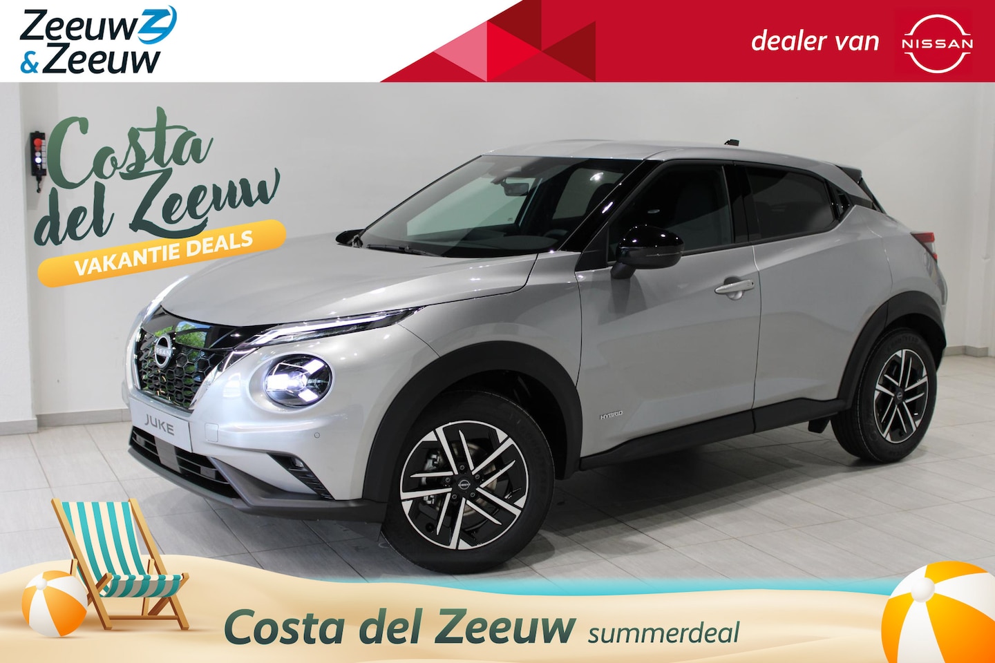 Nissan Juke - 1.6 Hybrid N-Connecta | € 7.000,= VOORRAAD KORTING| COLD PACK | NAVIGATIE | - AutoWereld.nl