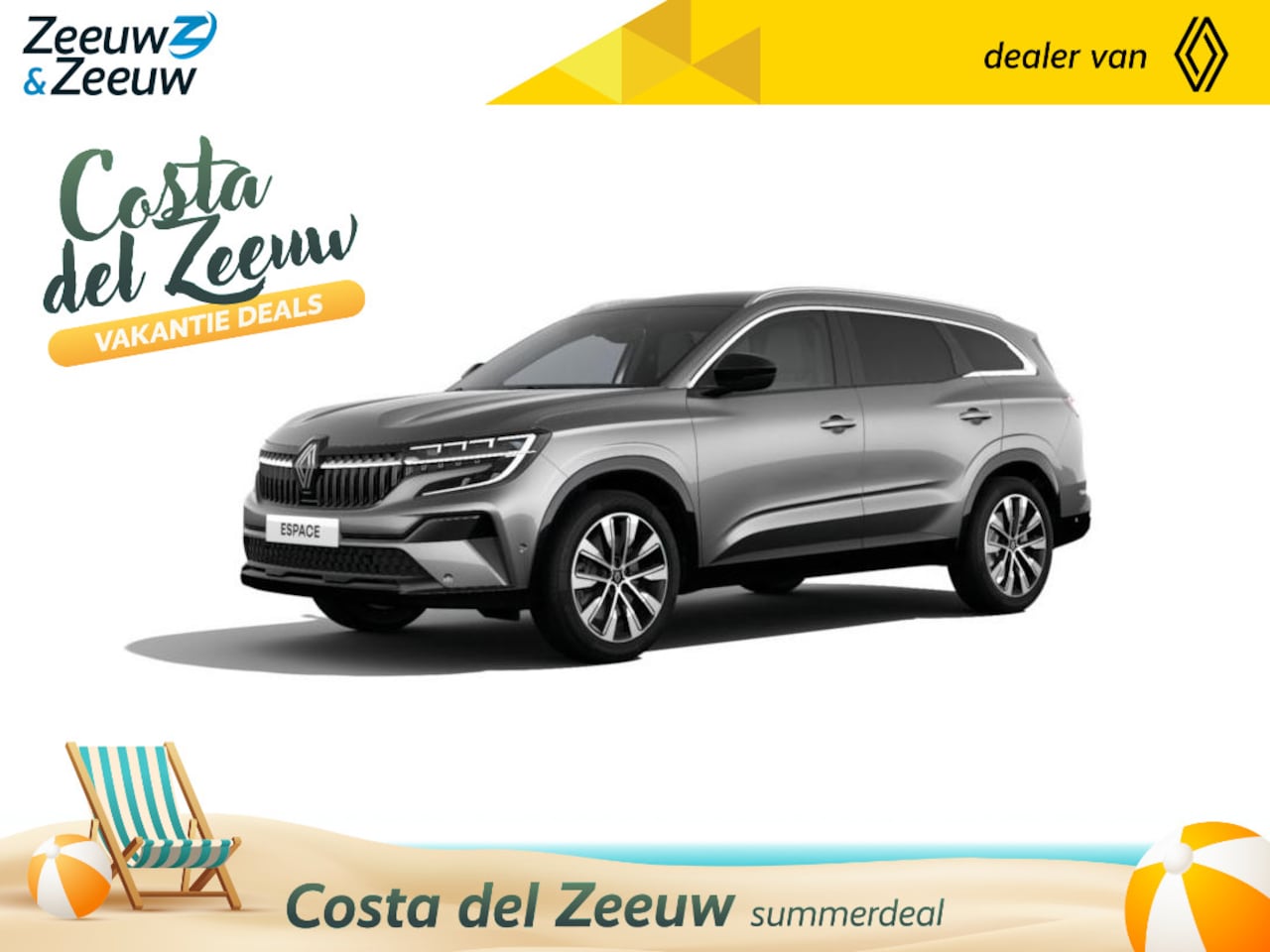Renault Espace - E-Tech full hybrid 200 techno 5p. | Nu 1x uit voorraad leverbaar met €3.000,- EXTRA Zeeuw - AutoWereld.nl