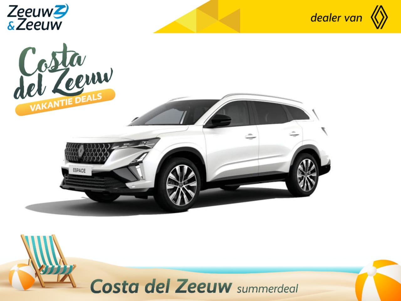Renault Espace - E-Tech full hybrid 200 techno 7p. Nieuw model | Nu te bestellen met € 1000,- korting | Fin - AutoWereld.nl