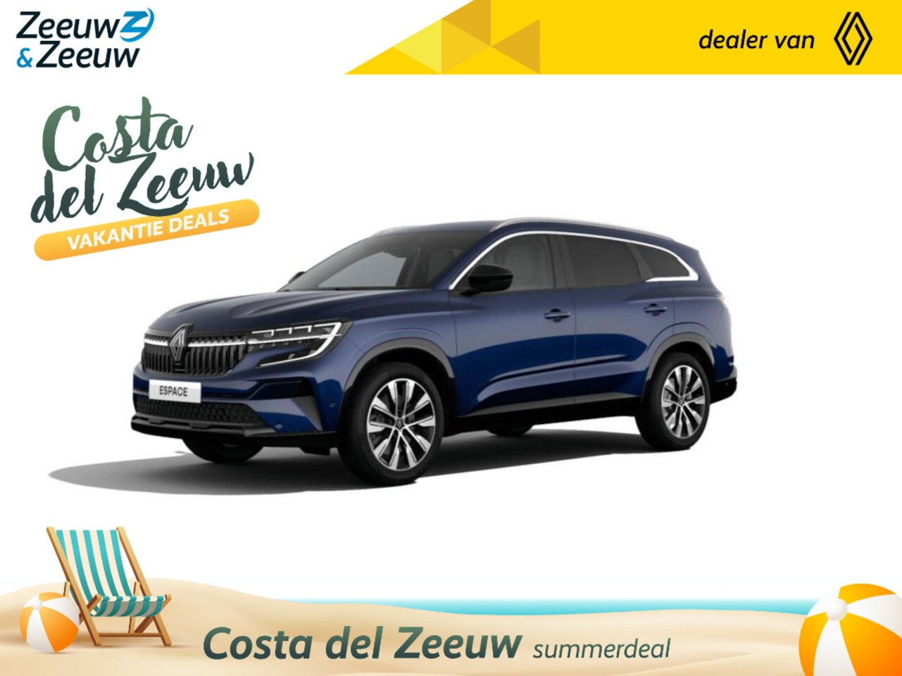 Renault Espace - E-Tech full hybrid 200 techno 7p. | Nu 2x uit voorraad leverbaar met €2.000,- EXTRA Zeeuw - AutoWereld.nl