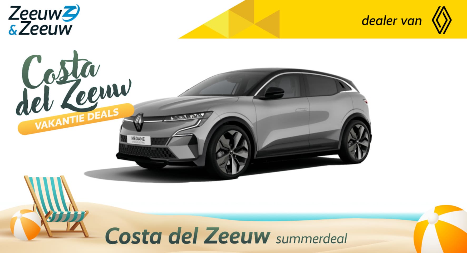 Renault Mégane E-Tech - (Z&Z Renault Private Lease Actie v.a. € 489,-) comfort range techno 60 kWh | Wij maken gra - AutoWereld.nl