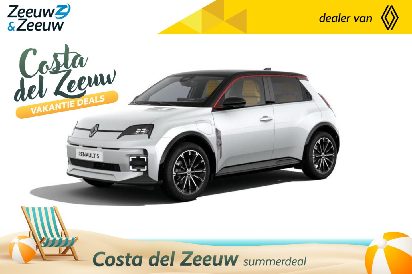 Renault 5 - (Z&Z Renault Private Lease actie vanaf €399,-) urban range iconic cinq 40 kWh | Auto van h - AutoWereld.nl