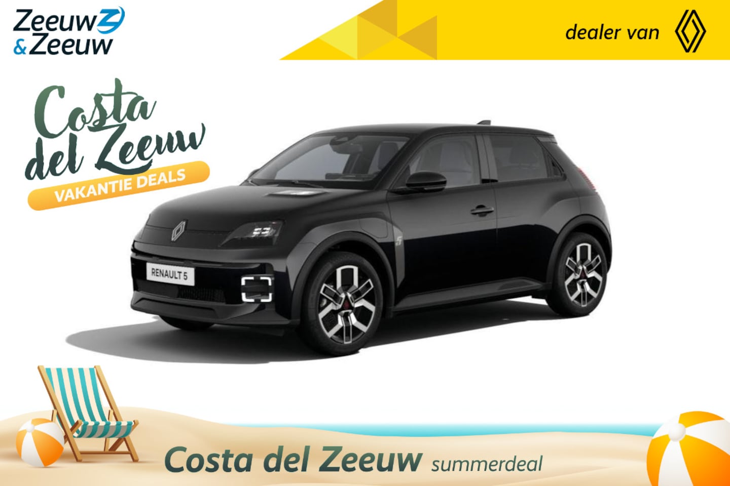 Renault 5 - (Z&Z Renault Private Lease Actie vanaf €379,-) urban range techno 40 kWh | Auto van het Ja - AutoWereld.nl