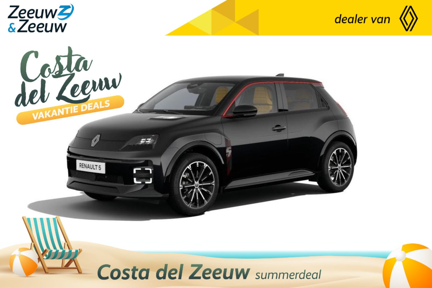 Renault 5 - (Z&Z Renault Private Lease actie vanaf € 399,-) urban range iconic cinq 40 kWh | Auto van - AutoWereld.nl