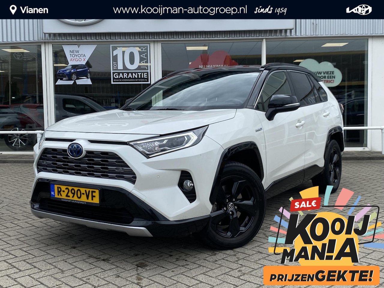 Toyota RAV4 - 2.5 Hybrid Style Bi Tone zwart dak ,Lage km stand! ,Incl. Bearlock ,Stoelverwarming ,Leder - AutoWereld.nl