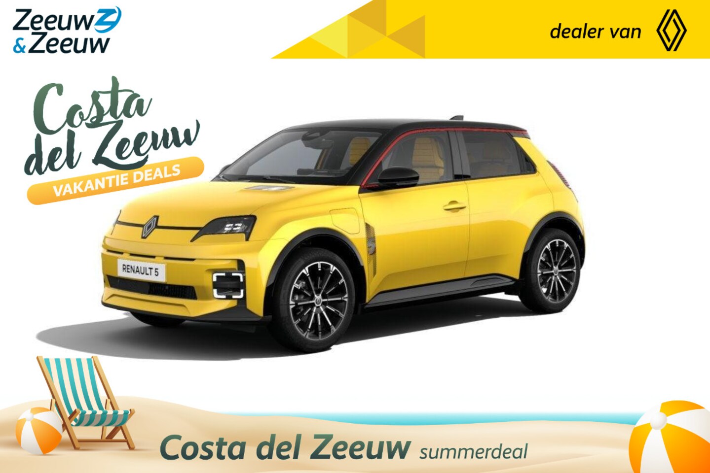 Renault 5 - (Z&Z Renault Private Lease actie vanaf € 399,-) urban range iconic cinq 40 kWh | Auto van - AutoWereld.nl