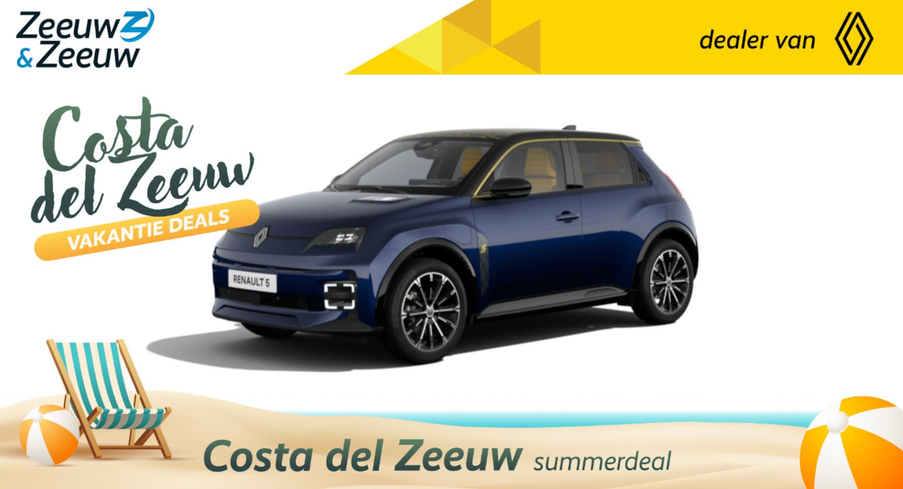 Renault 5 - (Z&Z Renault Private Lease Actie v.a. € 439,-) Comfort Range Iconic cinq | Auto van het Ja - AutoWereld.nl
