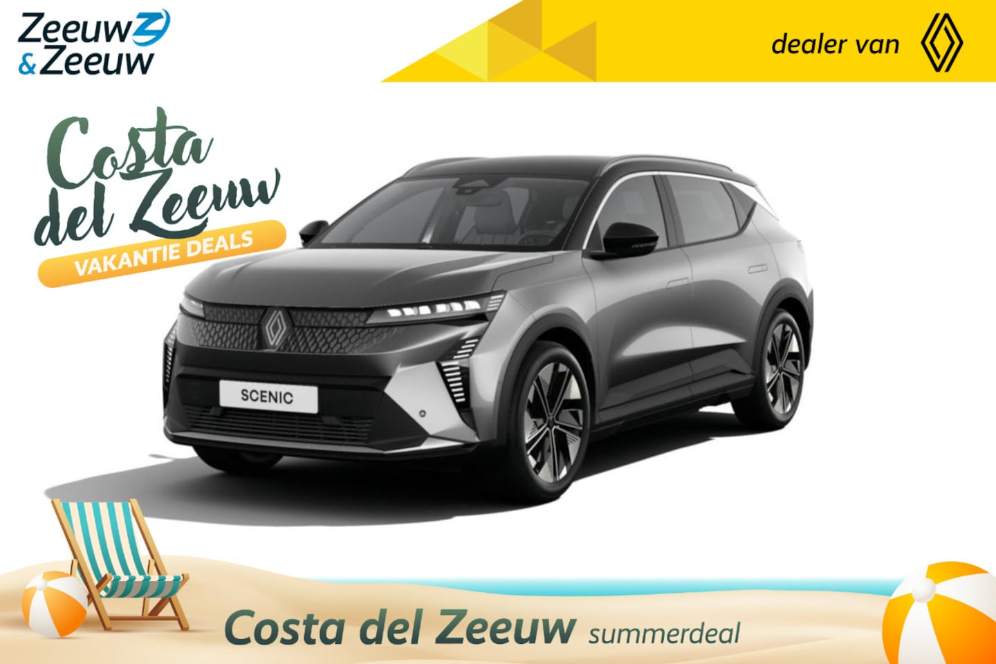 Renault Scenic E-Tech - EV60 comfort range techno | Nu leverbaar met €2.000,- extra Zeeuw & Zeeuw voorraadkorting! - AutoWereld.nl