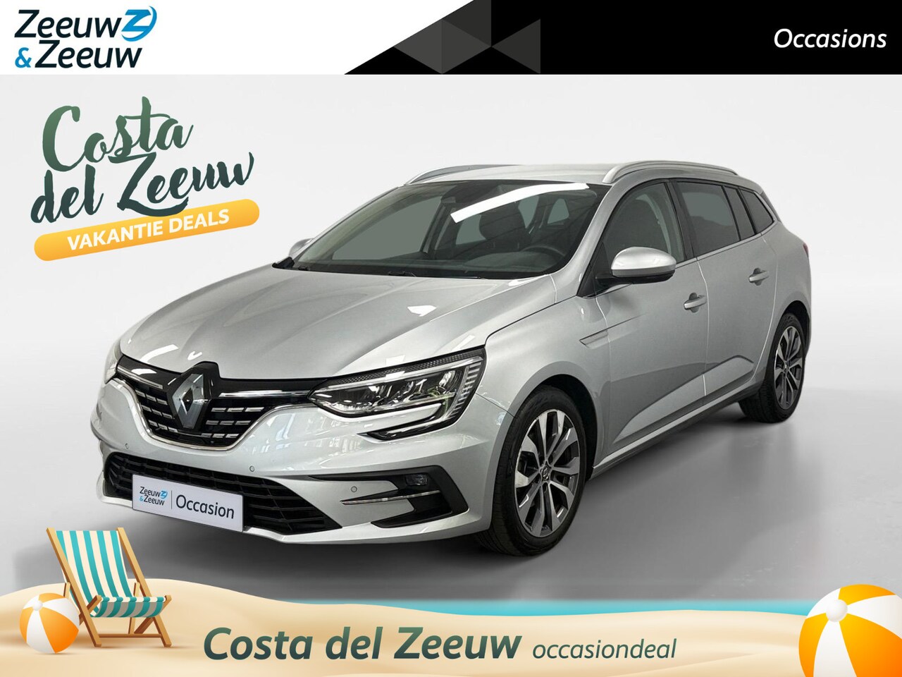 Renault Mégane Estate - 1.3 TCe 140 Techno AUTOMAAT NAVI AIRCO CAMERA PARKEERSENSOREN CRUISE CONTROLE TREKHAAK APP - AutoWereld.nl