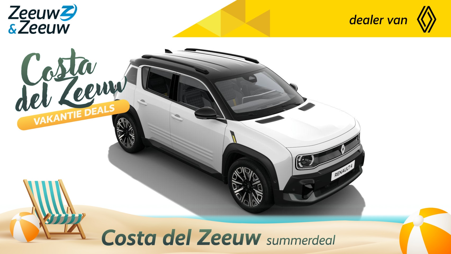 Renault 4 - comfort range iconic 52 kWh | NIEUW TE BESTELLEN NU MET €1.000,- SALE & SALE KORTING!!! - AutoWereld.nl