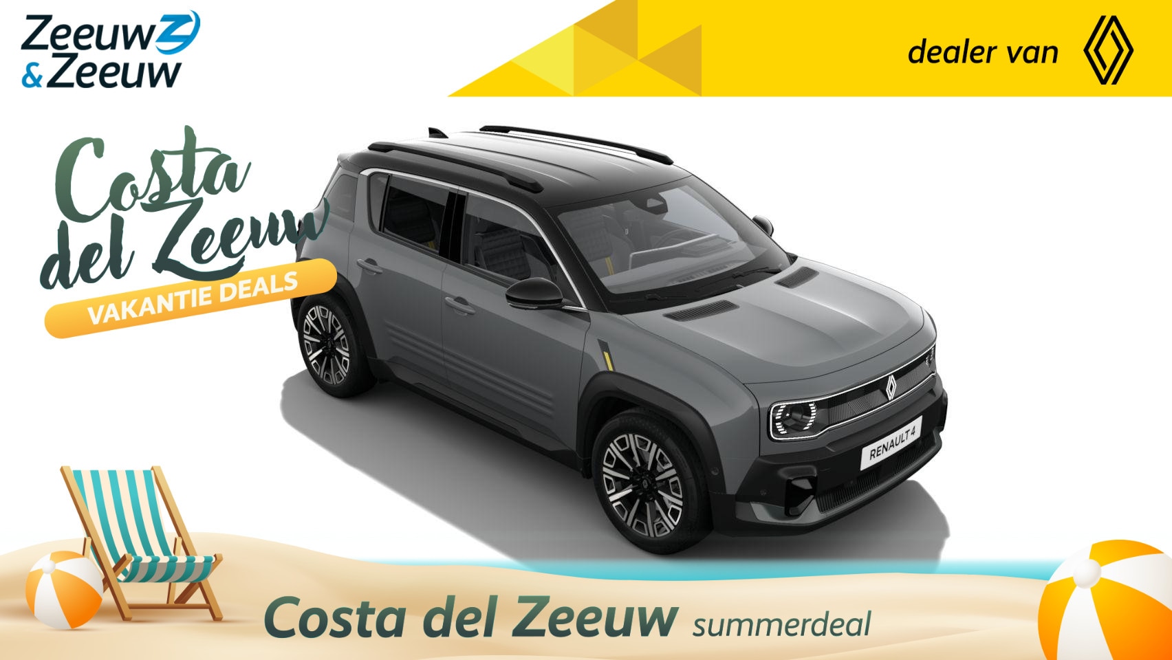 Renault 4 - comfort range iconic 52 kWh | NIEUW TE BESTELLEN NU MET €1.000,- SALE & SALE KORTING!!! - AutoWereld.nl