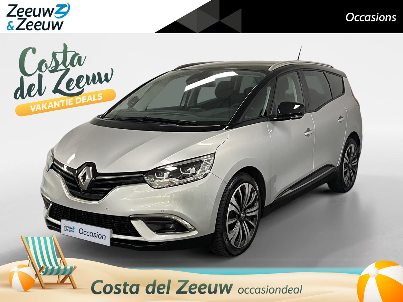 Renault Grand Scénic - 1.3 TCe Equilibre 7p. AUTOMAAT AIRCO CAMERA PARKEERSENSOREN CRUISE CONTROLE 7 ZITPLAATSEN - AutoWereld.nl