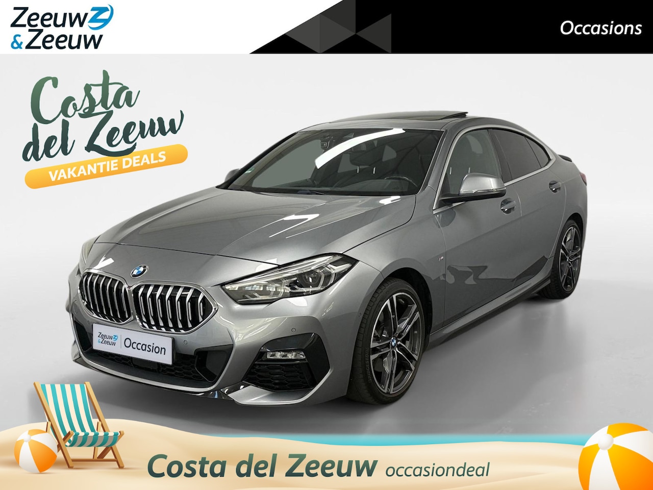BMW 2-serie Gran Coupé - 218i Business Edition Plus AUTOMAAT NAVI AIRCO CAMERA PARKEERSENSOREN SCHUIFKANTELDAK TREK - AutoWereld.nl