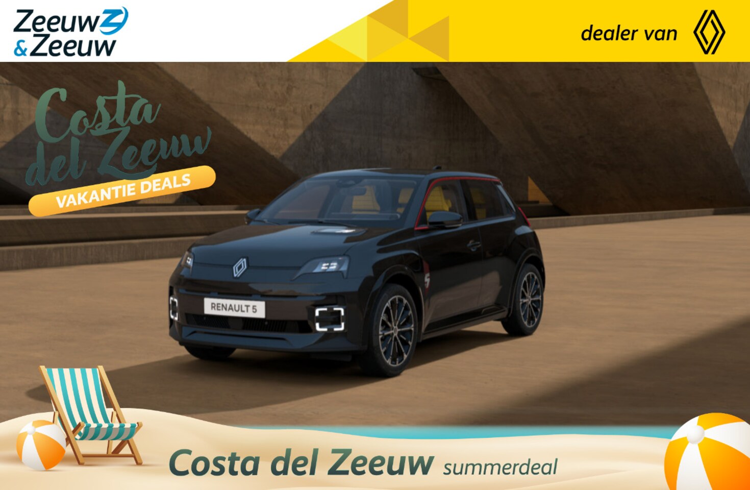 Renault 5 - comfort range iconic cinq 52 kWh Renault 5 iconic cinq 52 kWh NU LEVERBAAR 2025 rijden! - AutoWereld.nl